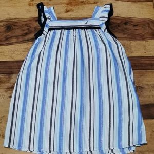 Blue, white, and gray striped Nautica dress